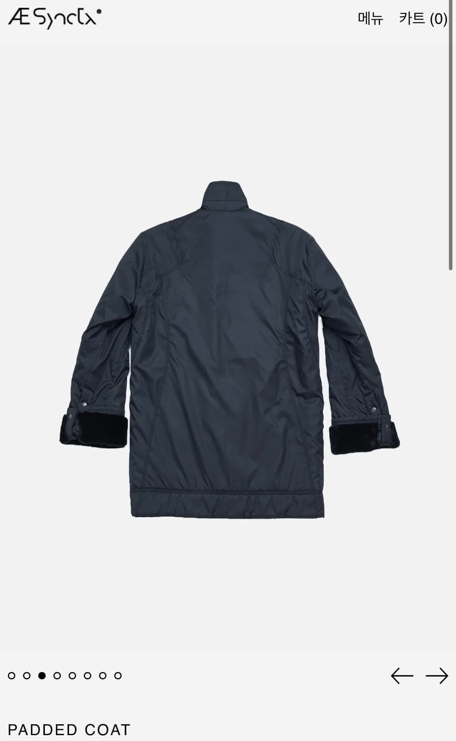 aesynctx padded coat S 상품이미지2