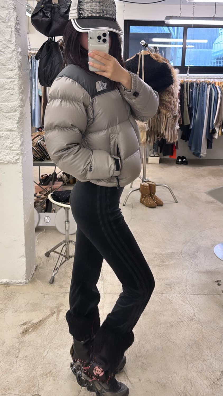 The North Face Center Logo Nuptse/ S 상품이미지9