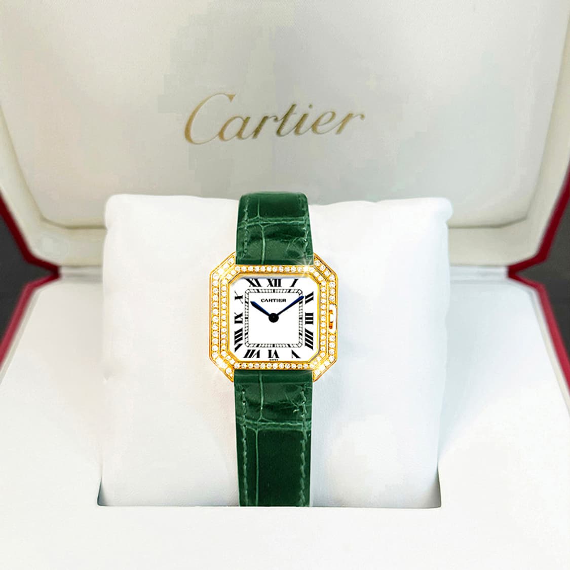 까르띠에 80s 빈티지 생튀르 남녀공용 다이아 클래식 수동 시계 상품이미지8