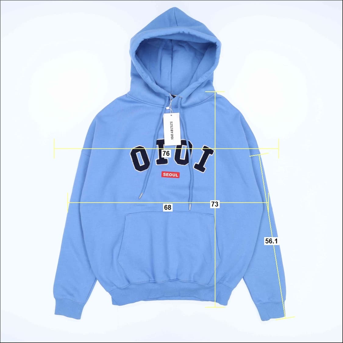 [L] 새상품 OIOI 오아이오아이 서울 기모 후드 티셔츠 N7007 상품이미지6