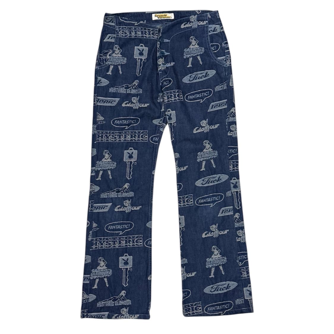 히스테릭 글래머 아카이브 아이코닉 패턴 와이드 데님 청바지  상품이미지1