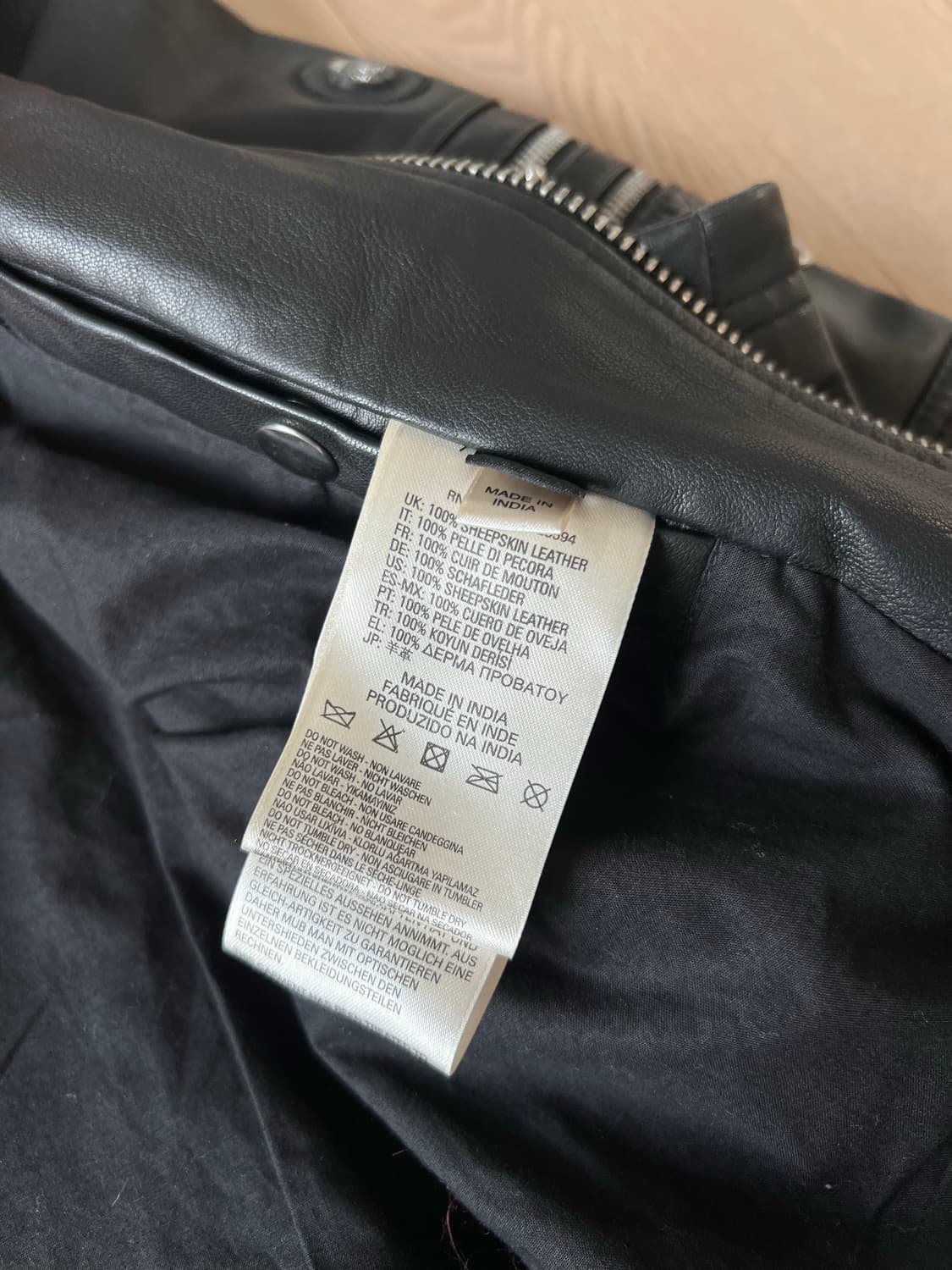 디젤 바이커 레더자켓 M 상품이미지4