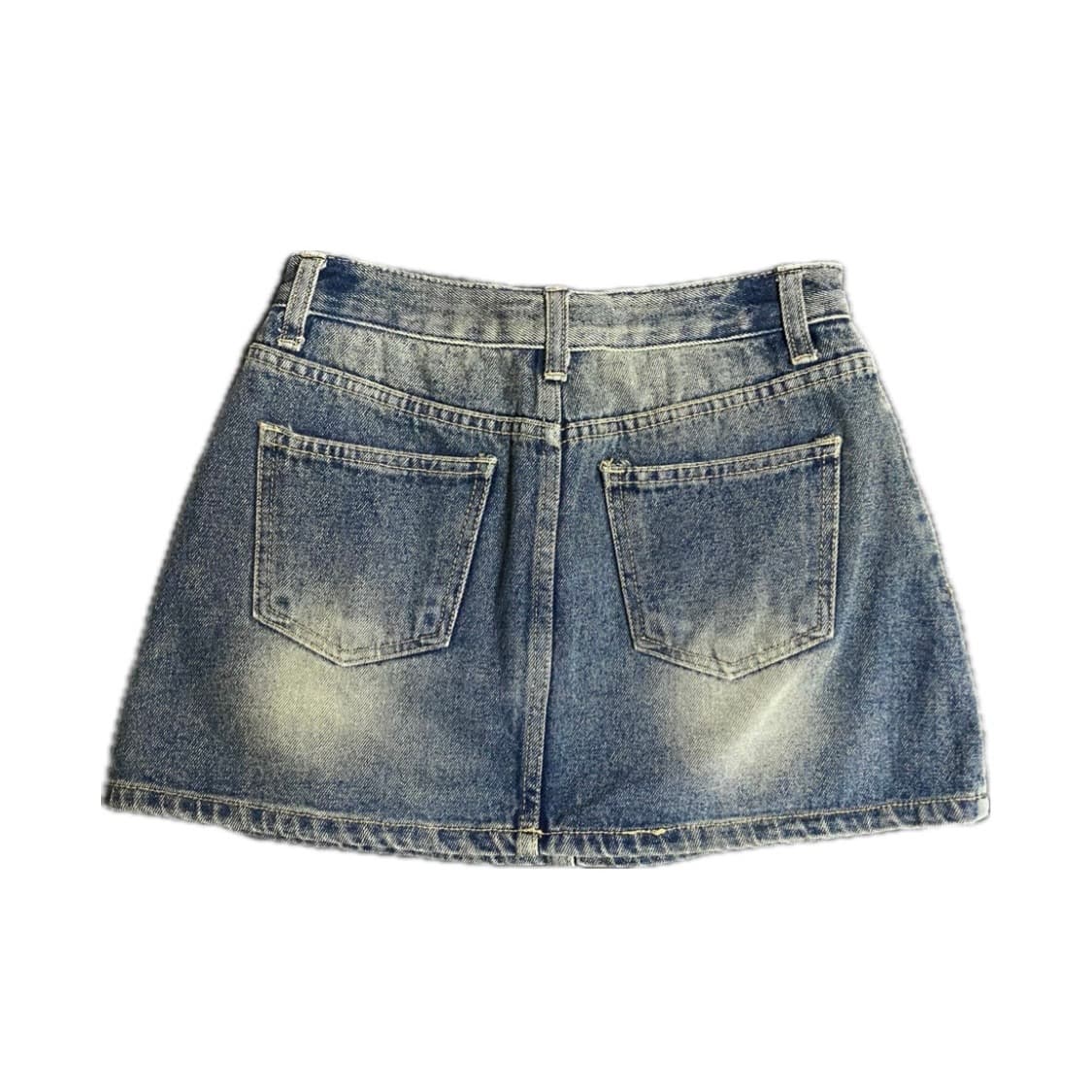 Washed denim mini skirt 워싱데님스커트 상품이미지2