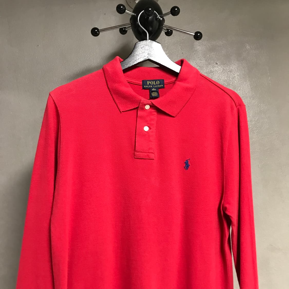 폴로 랄프로렌 PK 긴팔 카라티 레드 XL(W) 상품이미지2