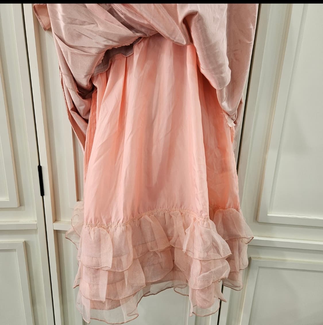 피치 베이비핑크 레이어드 튤 원피스 상품이미지9