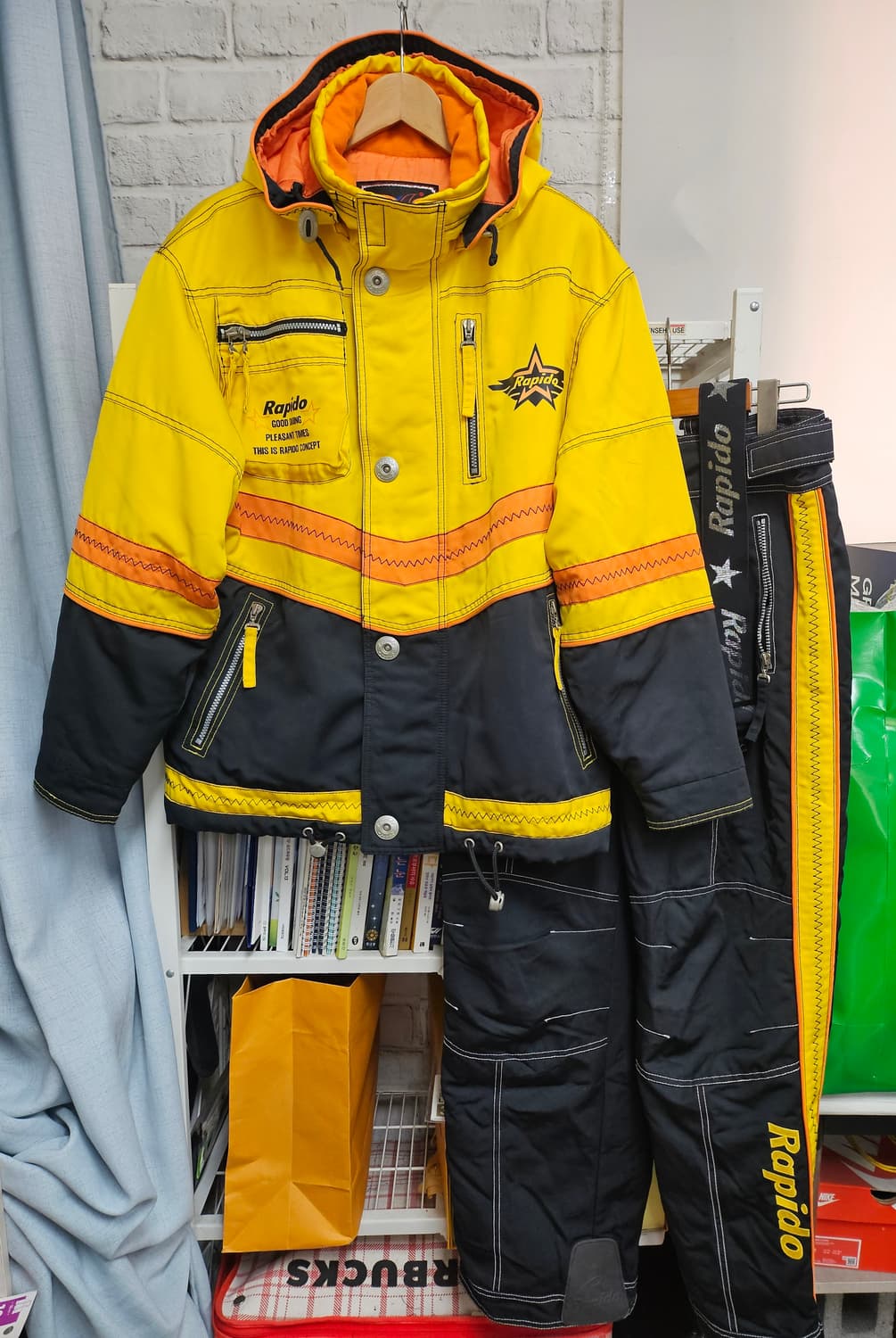 97년 무주 천주 라피도 빈티지 스키복 100/34 상하의세트 XD64 상품이미지1