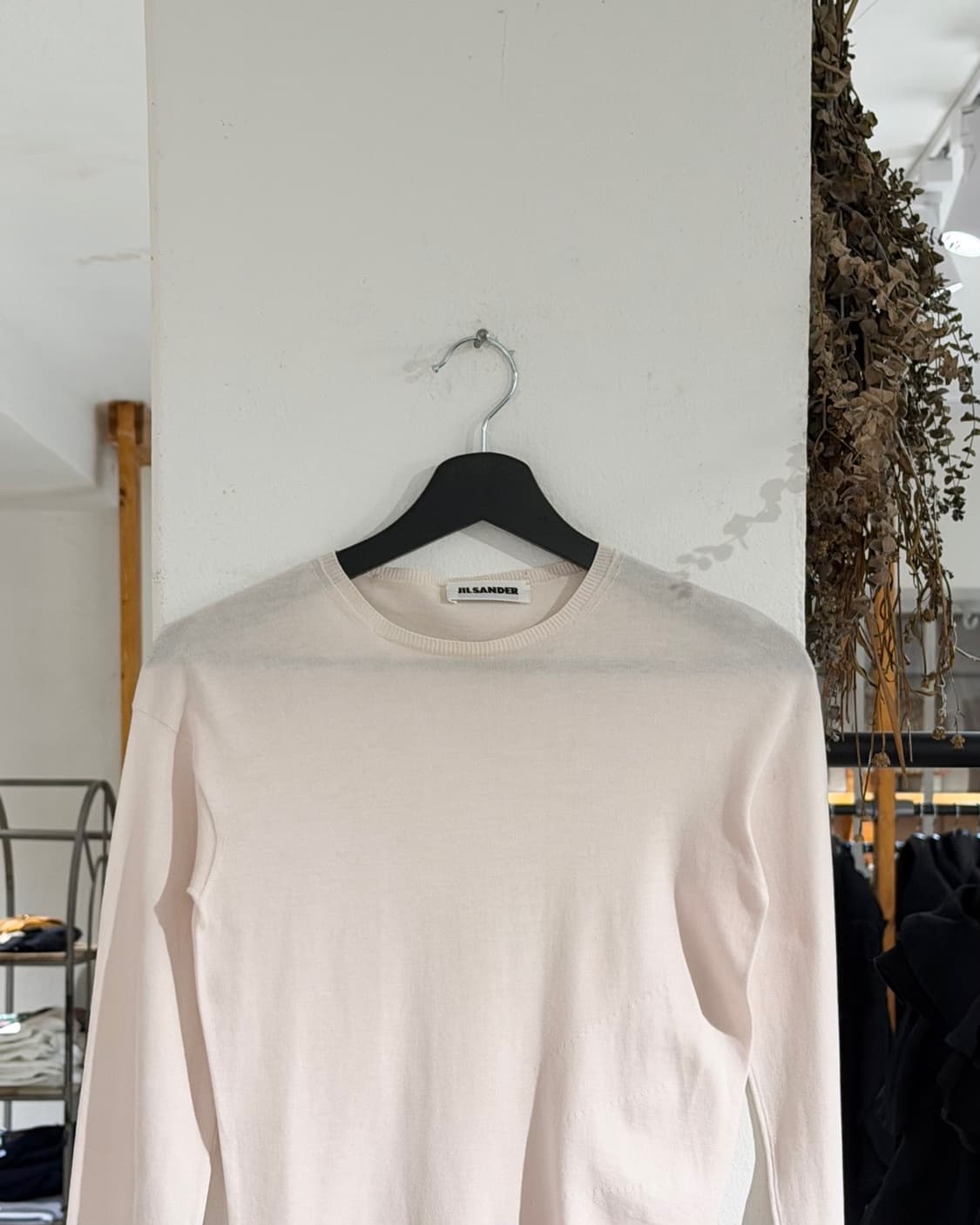 질샌더 핑크 언발란스 롱 슬리브 니트 상품이미지4