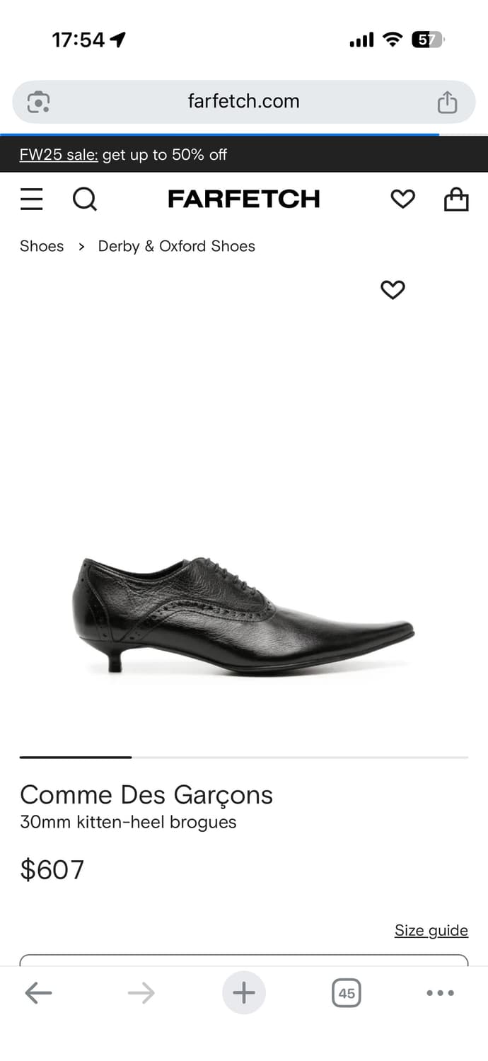 꼼데 더비 36사이즈 팔아요  상품이미지1