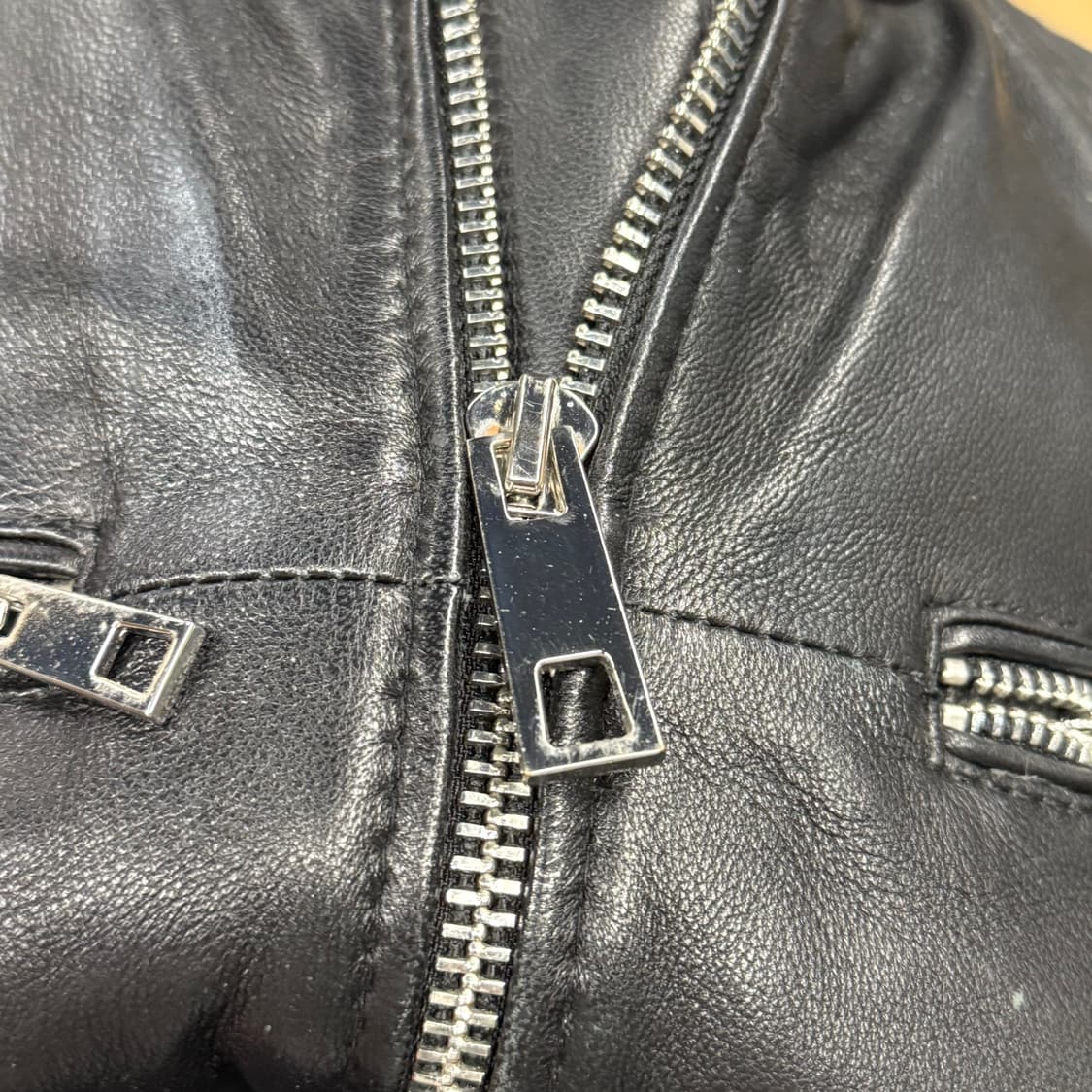 [정품/XL] 자라 블랙 레더 라이더 자켓 b16 상품이미지7