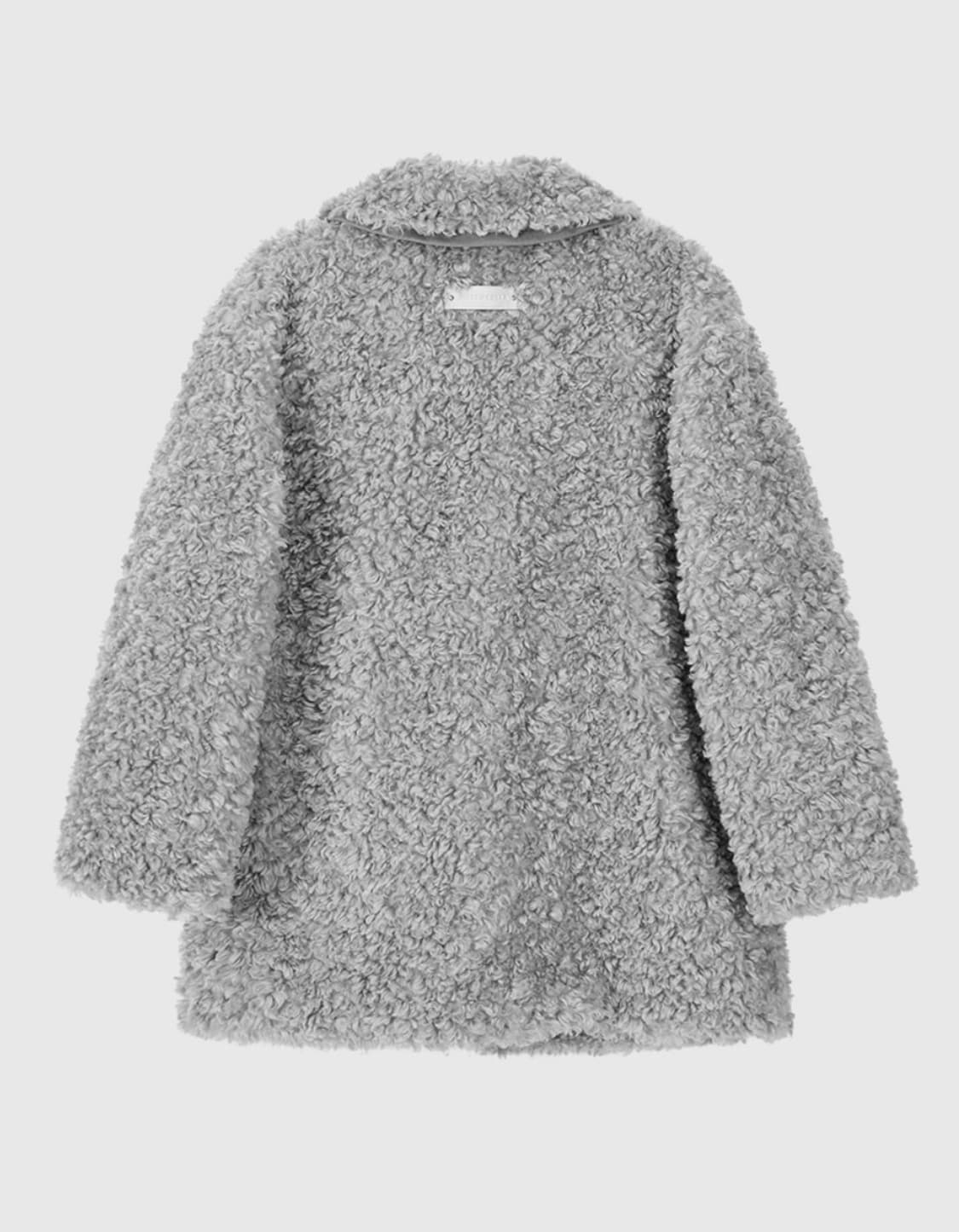 비터셀즈 컬리 카라 퍼 자켓-그레이 상품이미지3