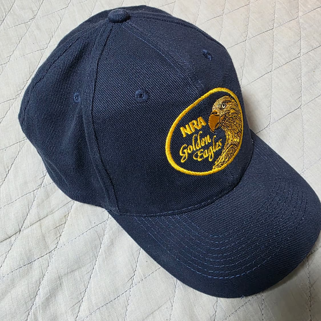 [OS] 빈티지 NRA 골든 이글 라운드 6패널 볼캡 네이비 상품이미지1
