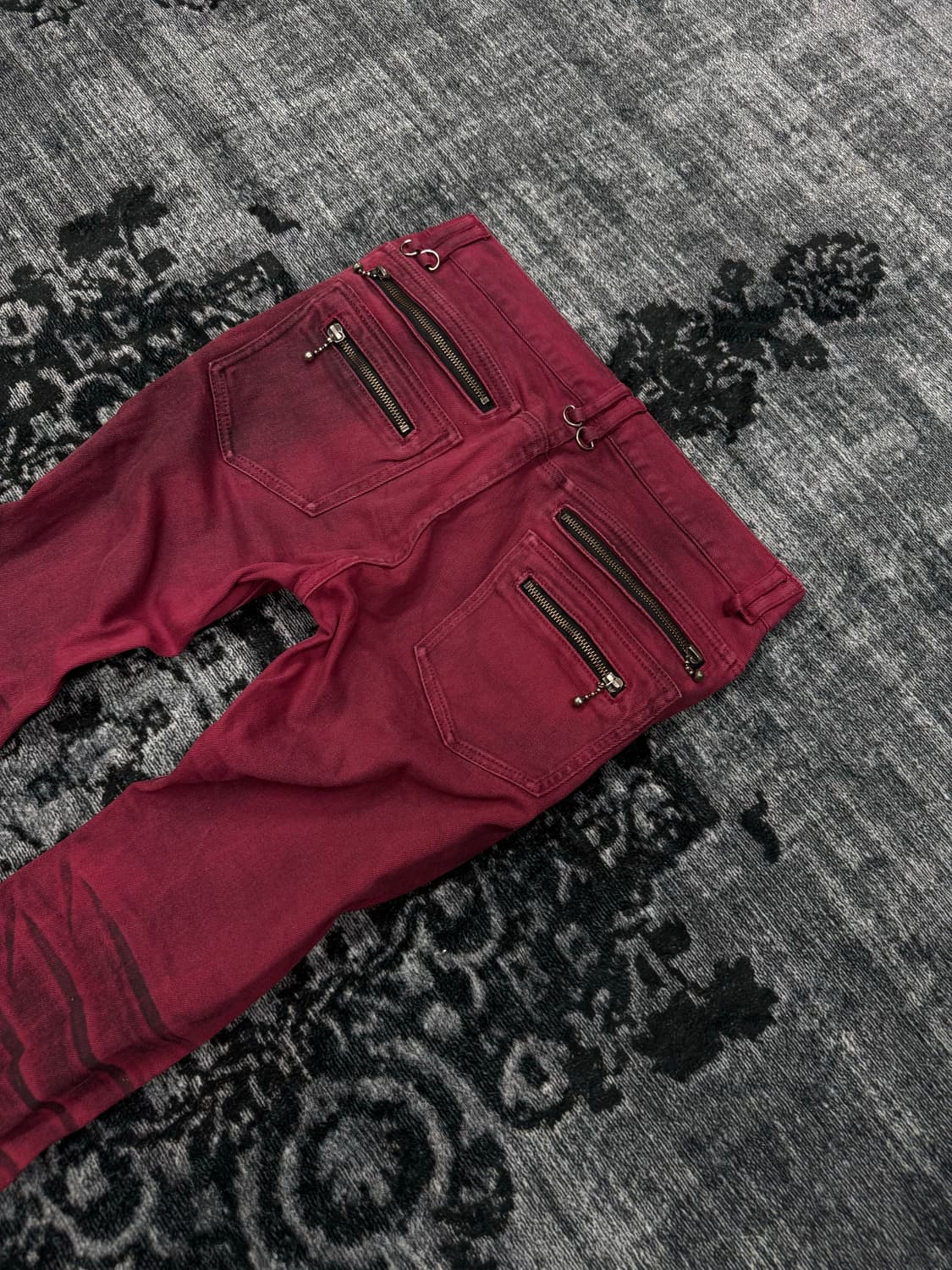 Buffalo bobs 00s red washing spiral zipp 상품이미지8