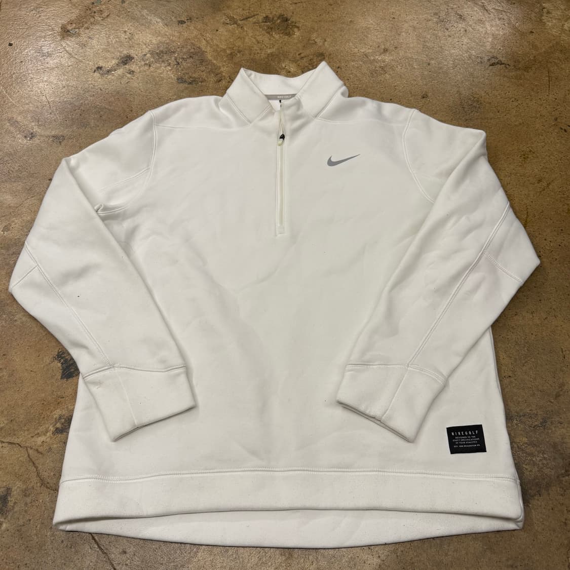 [정품/XL] 나이키 골프 화이트 하프넥 풀오버 b19 상품이미지2