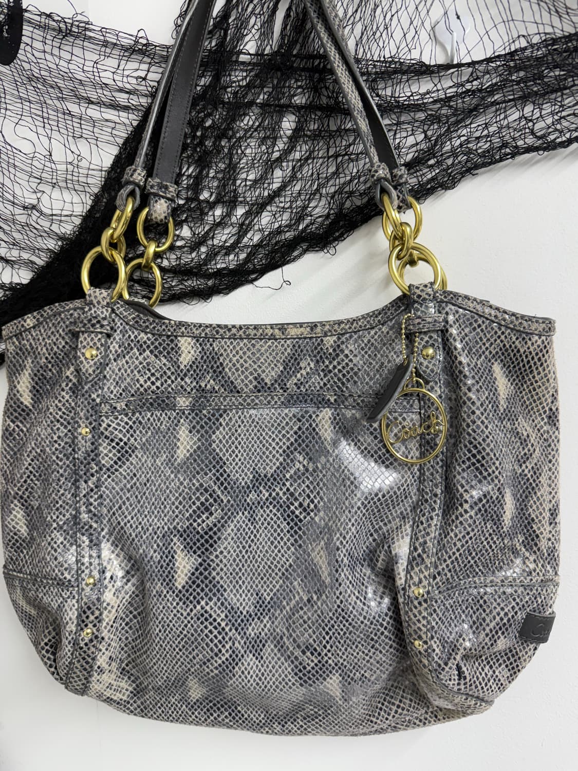 Coach 00s chain leather bag 상품이미지2