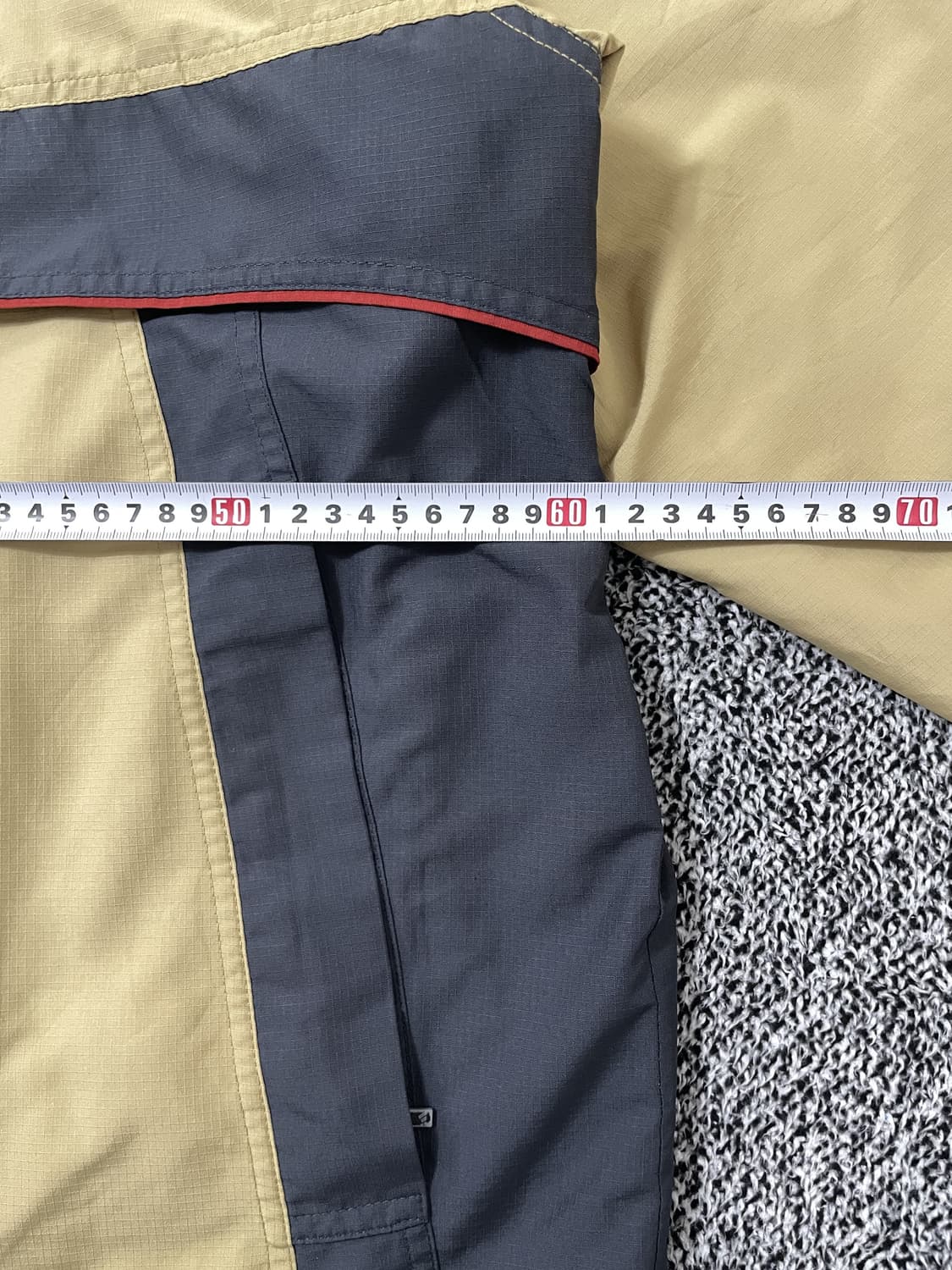 빈티지9. 아디다스 올드스쿨 바람막이 아노락 하프집업 점퍼 옐로우베이지 상품이미지6