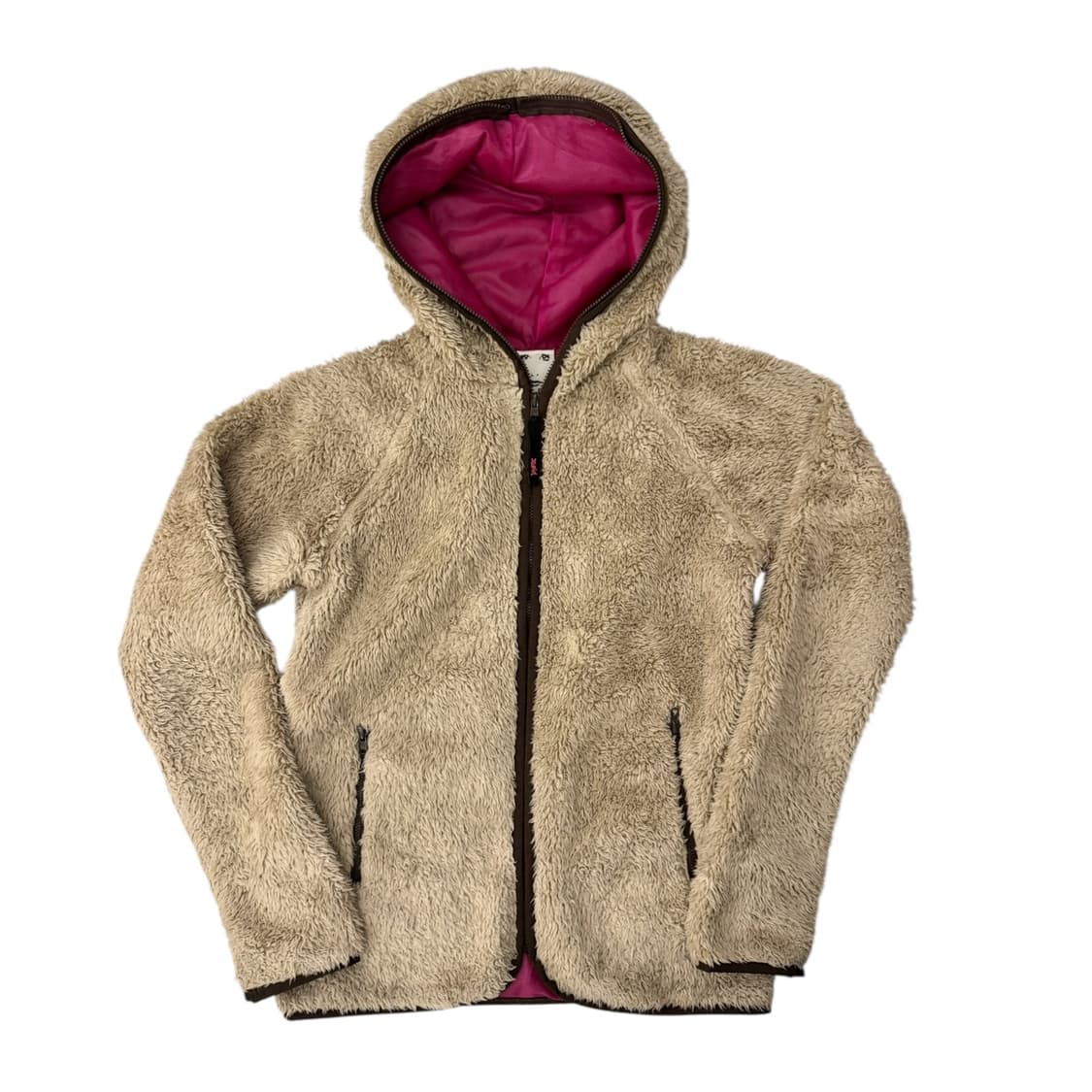 X-GIRL 엑스걸 플리스 후드 자켓 베이지 상품이미지1