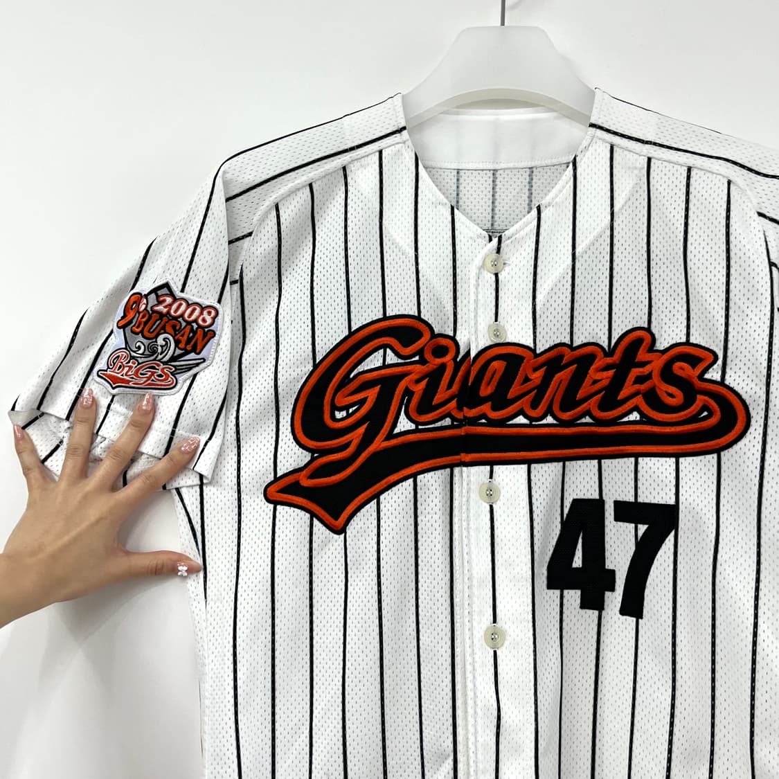 롯데자이언츠 강민호 마킹 올드 반팔 유니폼 상품이미지4