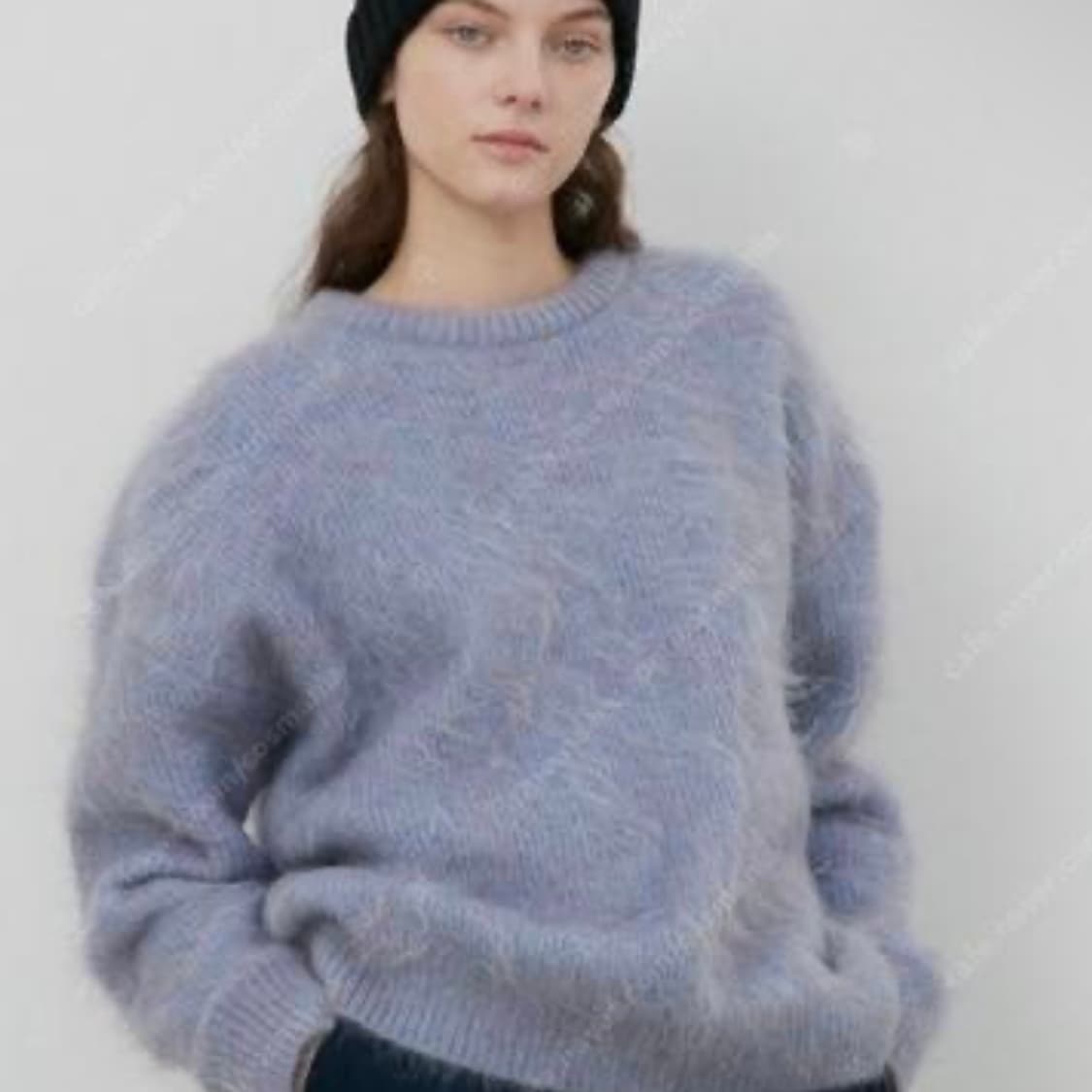 시엔느 쉐비 모헤어 니트 바이올렛 상품이미지1