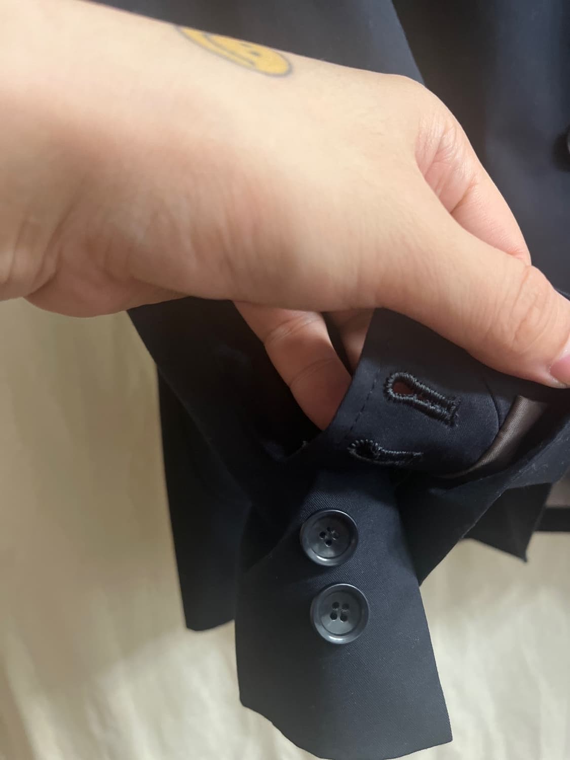 소프넷 네이비 테크니컬 블레이져 L 상품이미지4