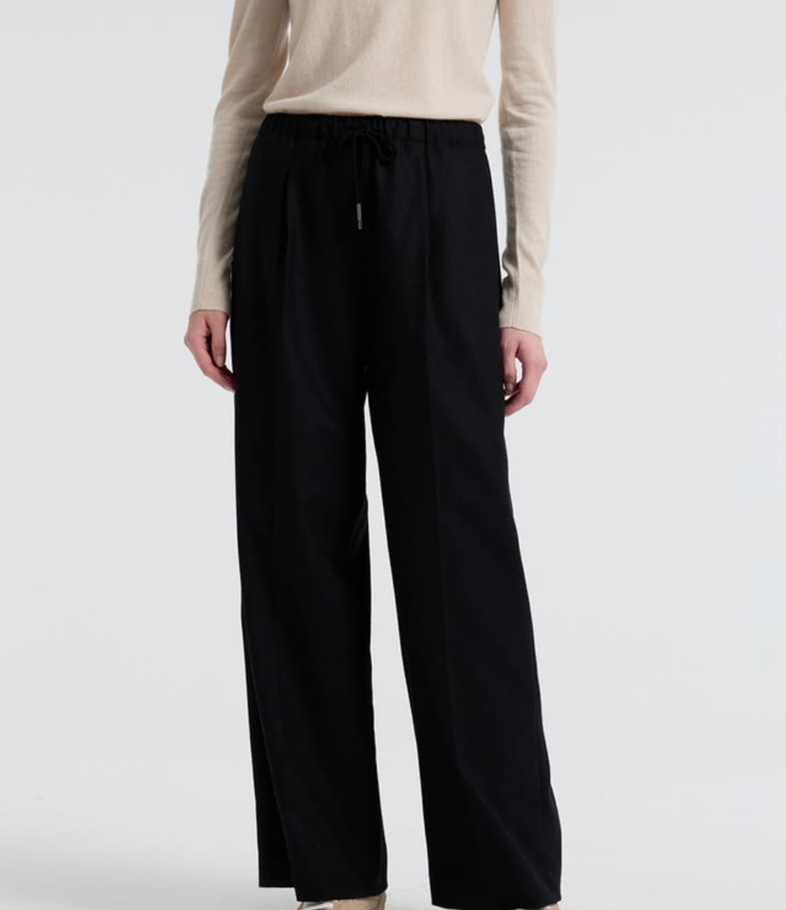 바네사브루노아떼 2024 울 블렌드 밴딩 와이드 팬츠 38사이즈 상품이미지1