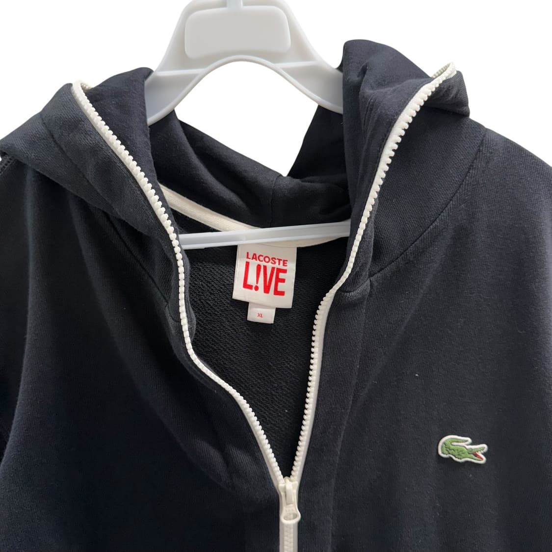 [XL] 라코스테 라이브 블랙 후드집업 상품이미지5