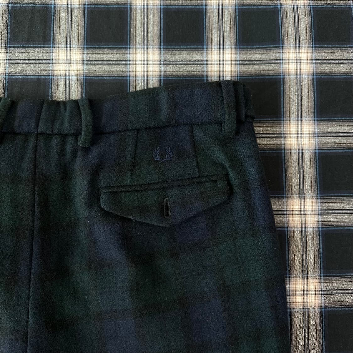 프레드페리 타탄 체크 펑크 브리티쉬 울 팬츠 상품이미지5