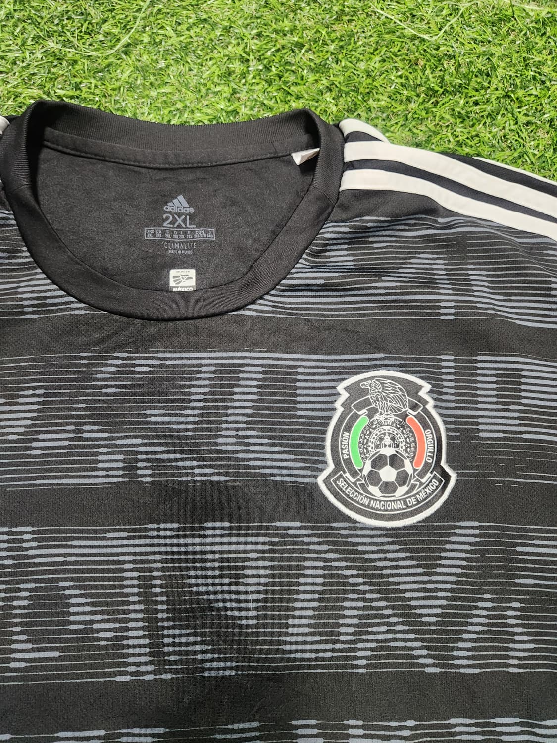 아디다스 멕시코 국대 블록코어 져지 2XL 🖤⚽ 상품이미지2