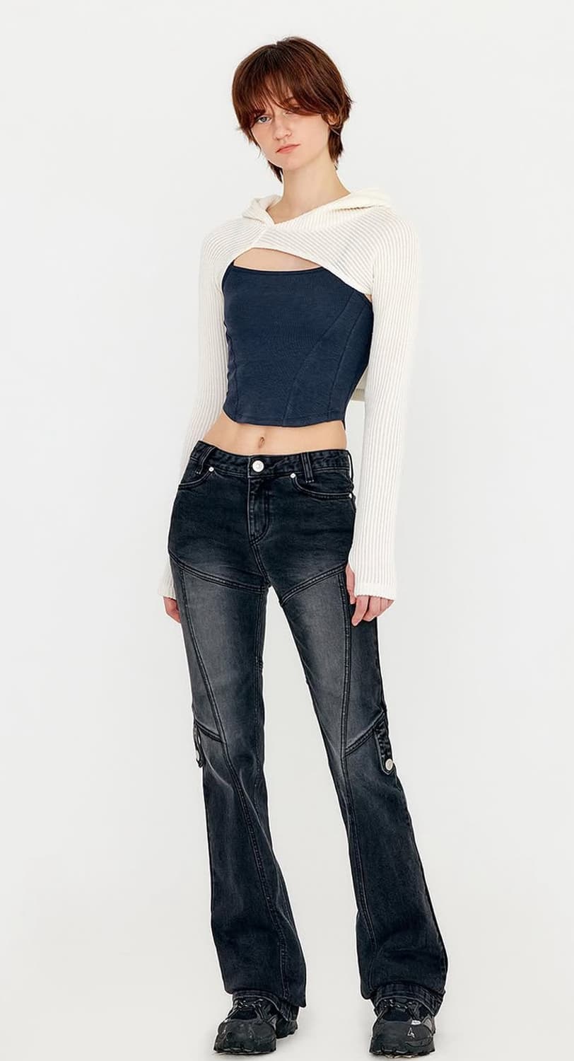 Yuse 흑청 데님  상품이미지1