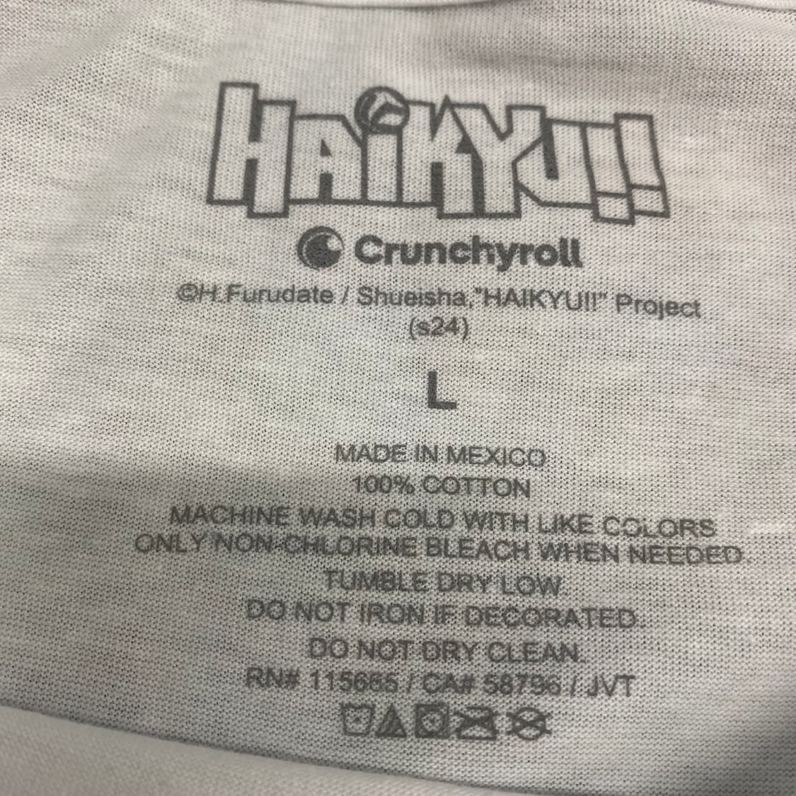 하이큐 오피셜 애니메이션 티셔츠 상품이미지3