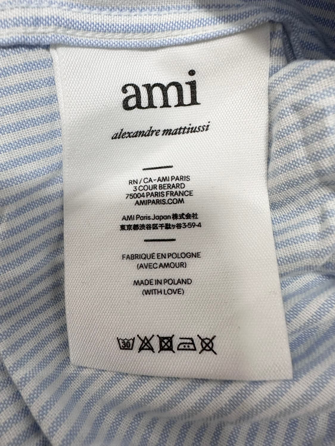 Ami 아미 스트라이프 셔츠 상품이미지6