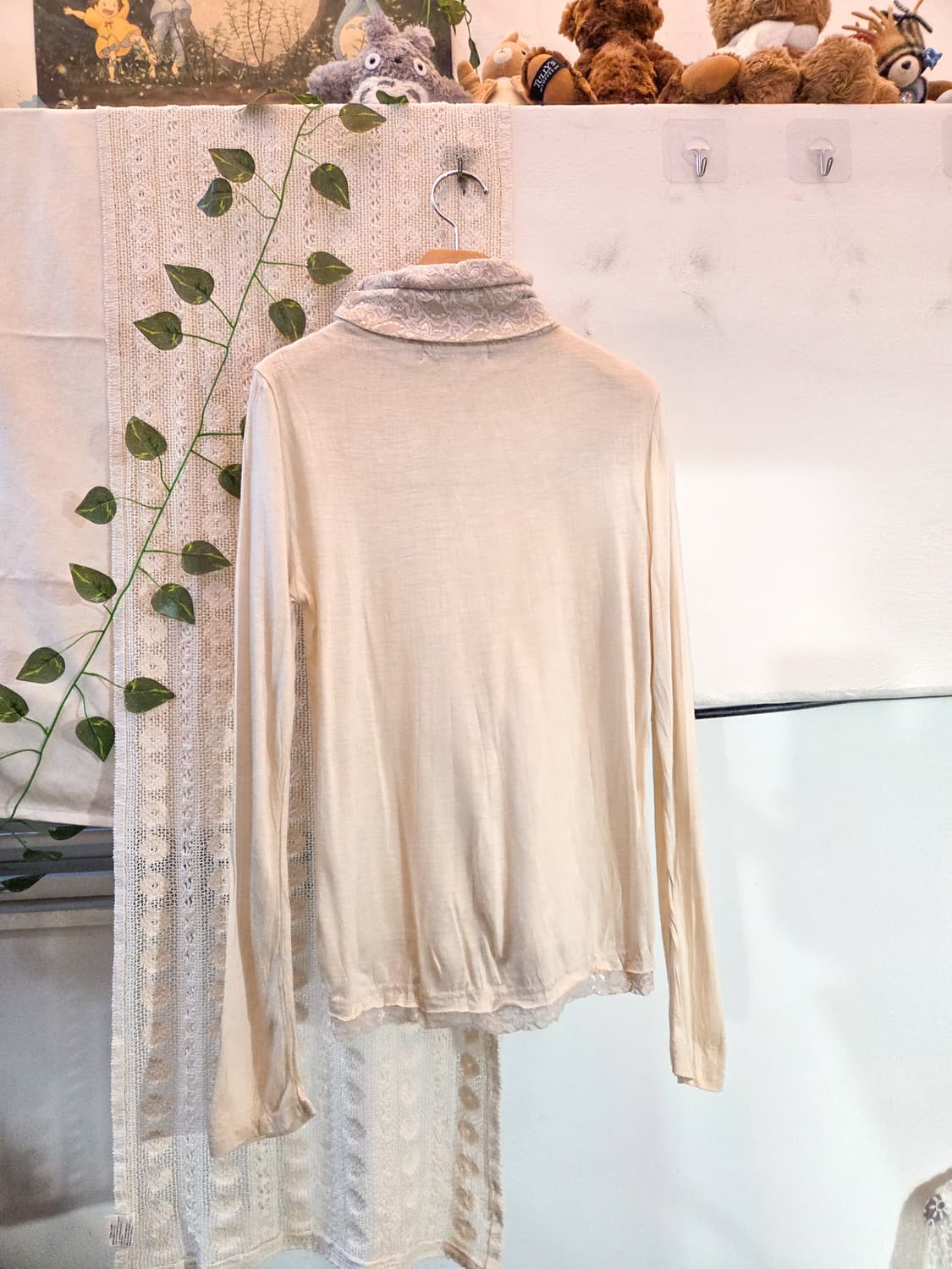 레이스 목폴라 슬리브 상품이미지5