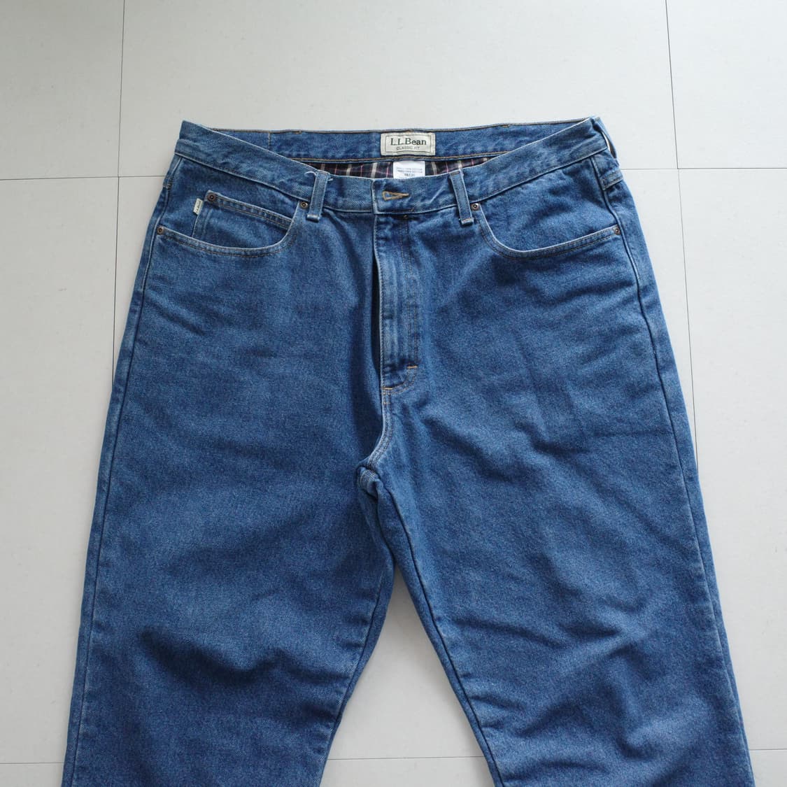 엘엘빈 L.L.Bean 클래식핏 플란넬 안감 데님 팬츠 38X30 상품이미지2