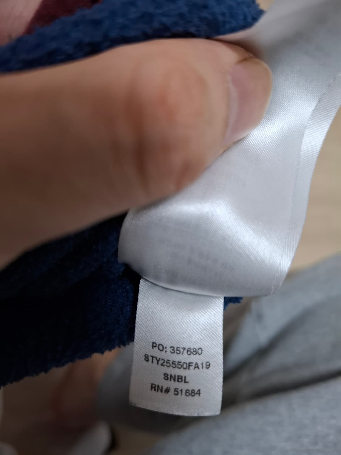 M 파타고니아 신칠라 슬레이트 블루/오렌지 플리스 풀오버 스냅티 상품이미지7