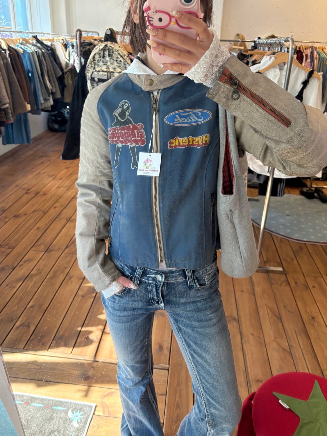 히스테릭글래머 소가죽 라이더자켓 상품이미지2