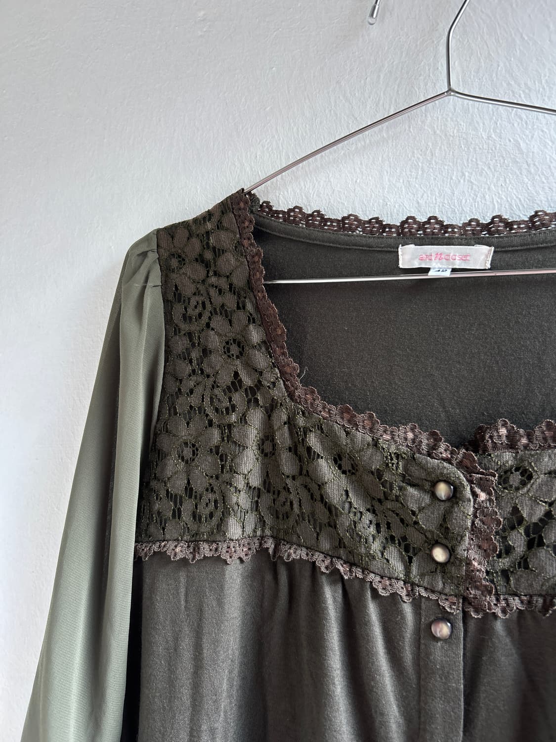 레이스 꽃 블라우스  상품이미지2