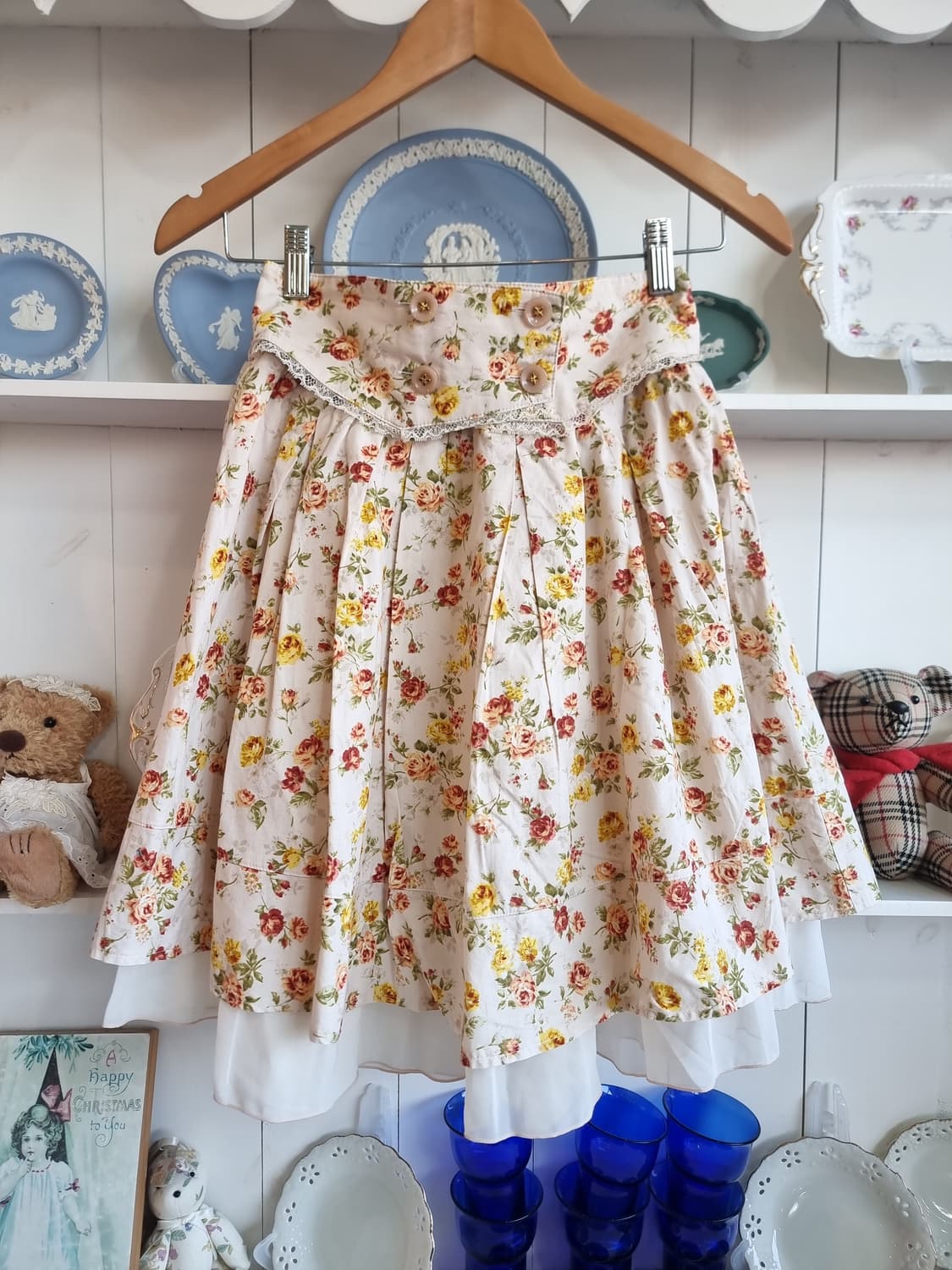 ARROW(애로우) 플라워 티어드 스커트 / 속치마 탈부착 상품이미지1