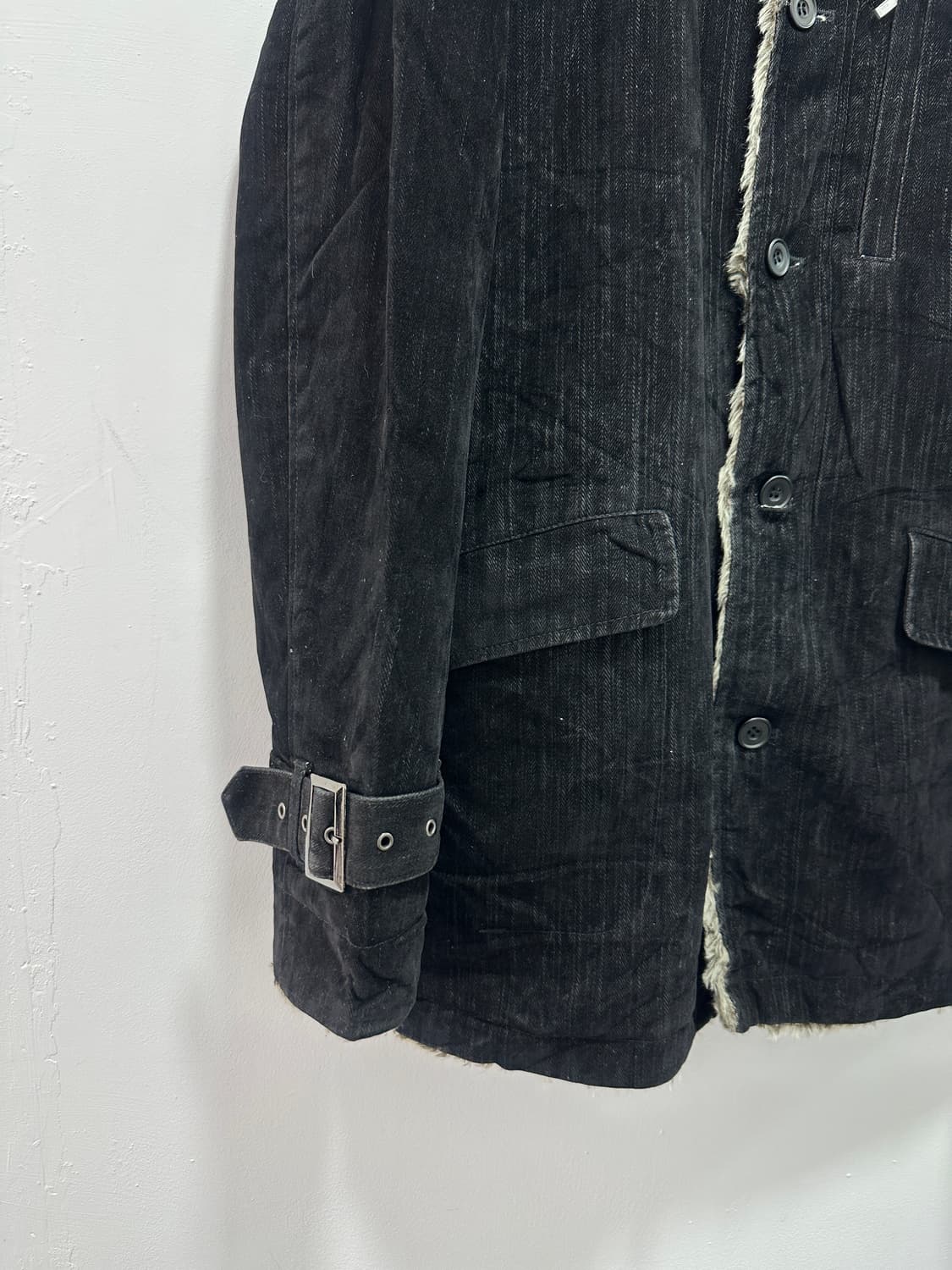 Louis Chavlon 00s suede fur jacket 상품이미지8