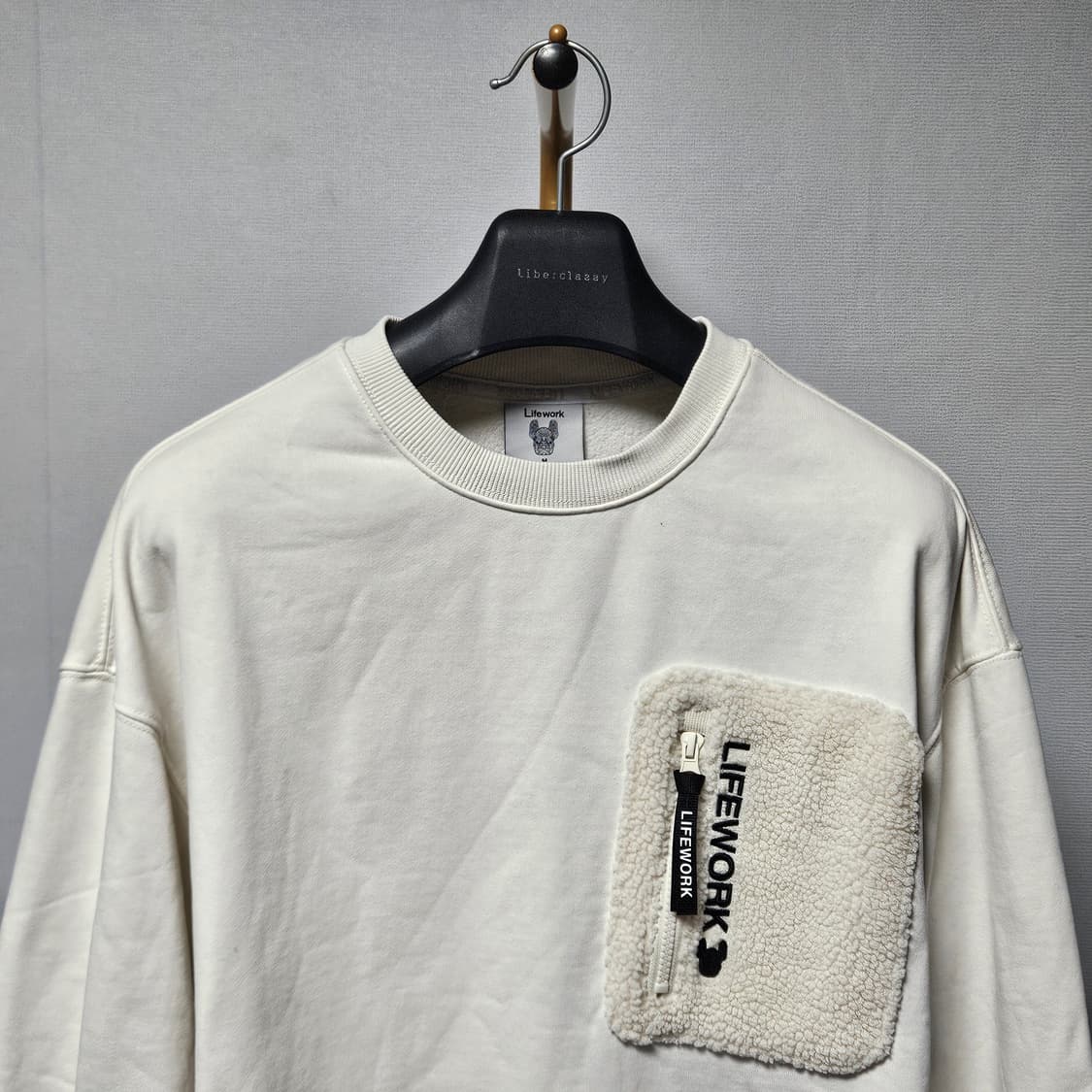 M ) 라이프워크 덤블 포켓 오버핏 맨투맨 상품이미지3