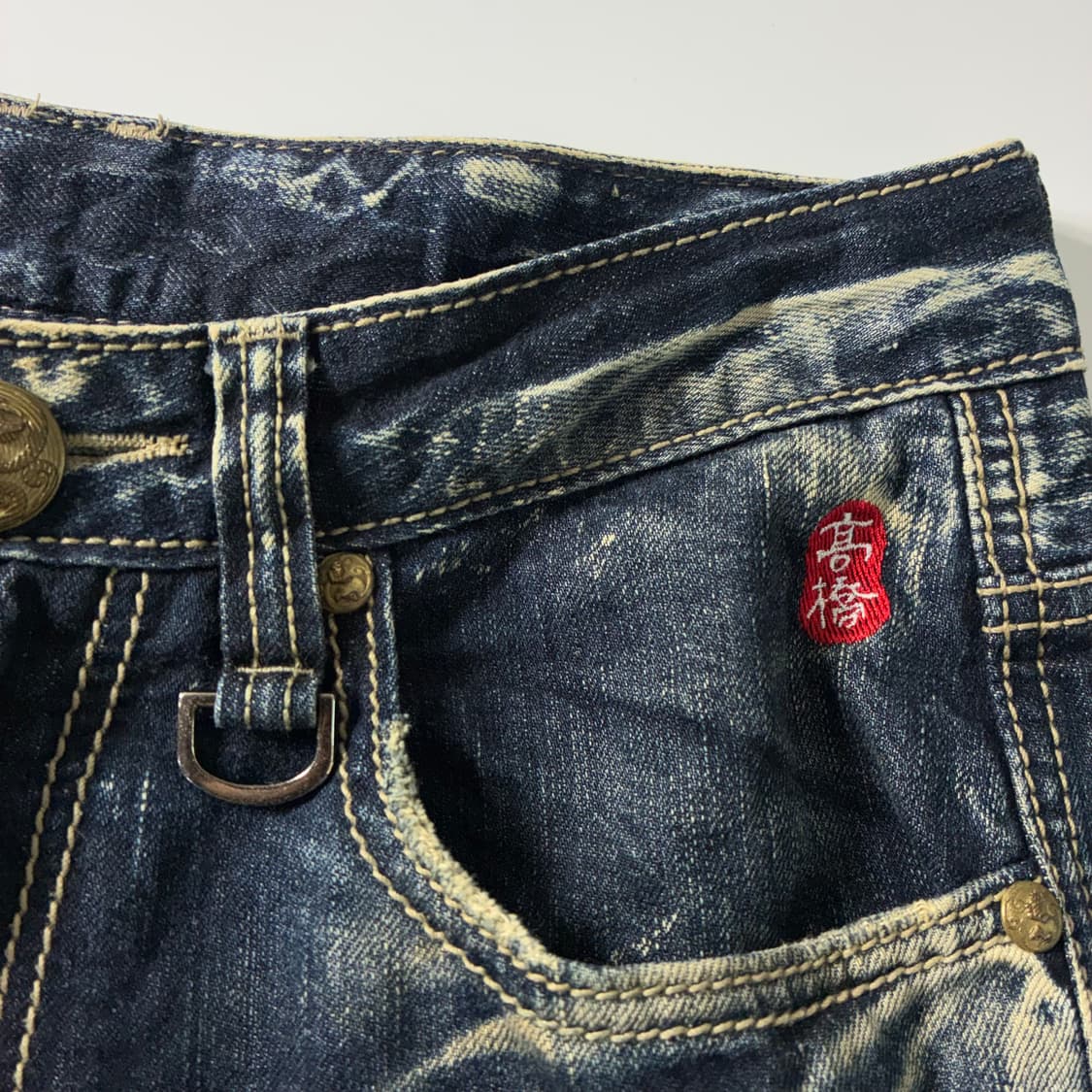 Big train  빅트레인 재패니즈 자수 데님 팬츠  상품이미지4