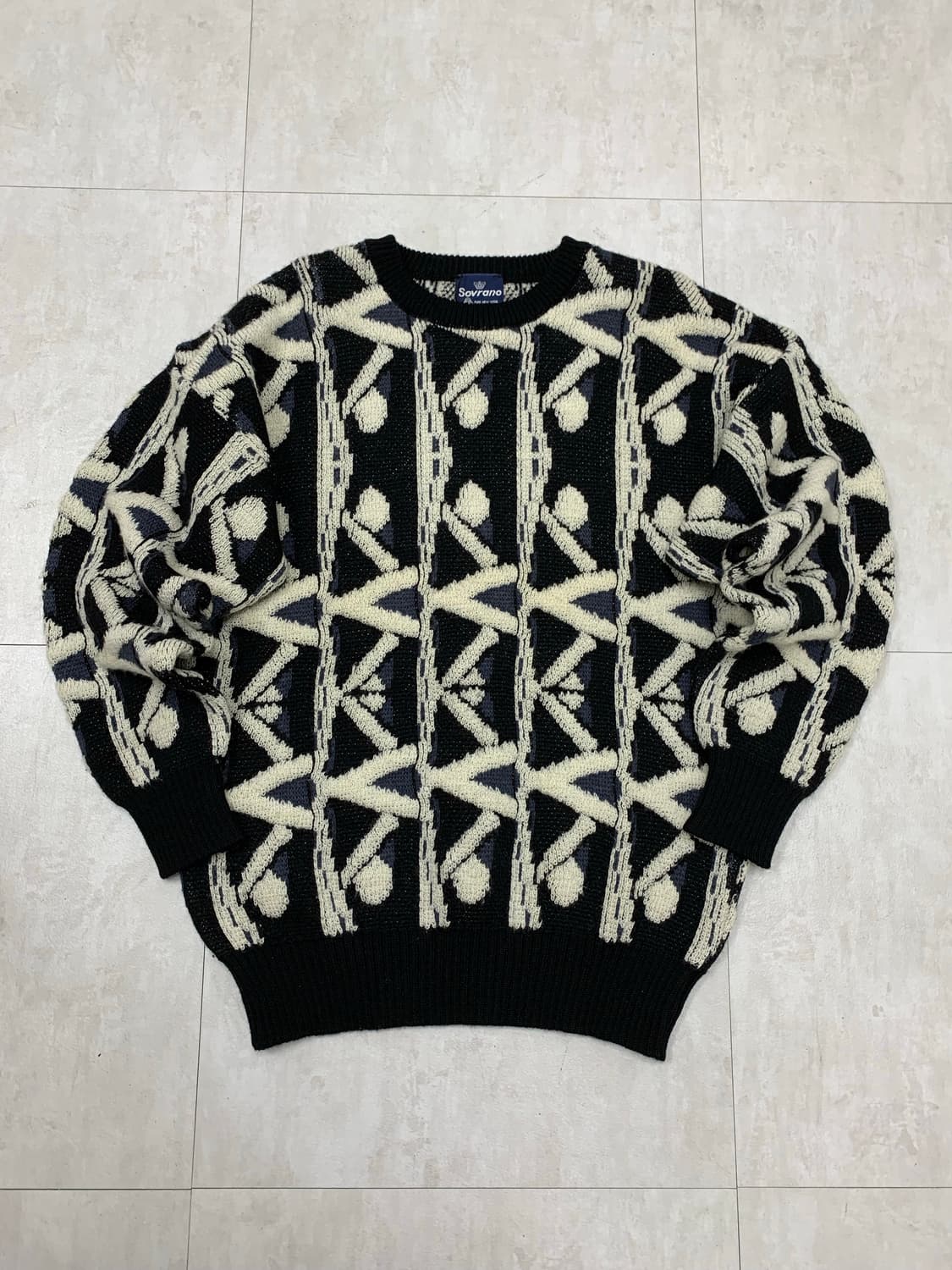Sovrano 패턴 니트 #455 상품이미지1