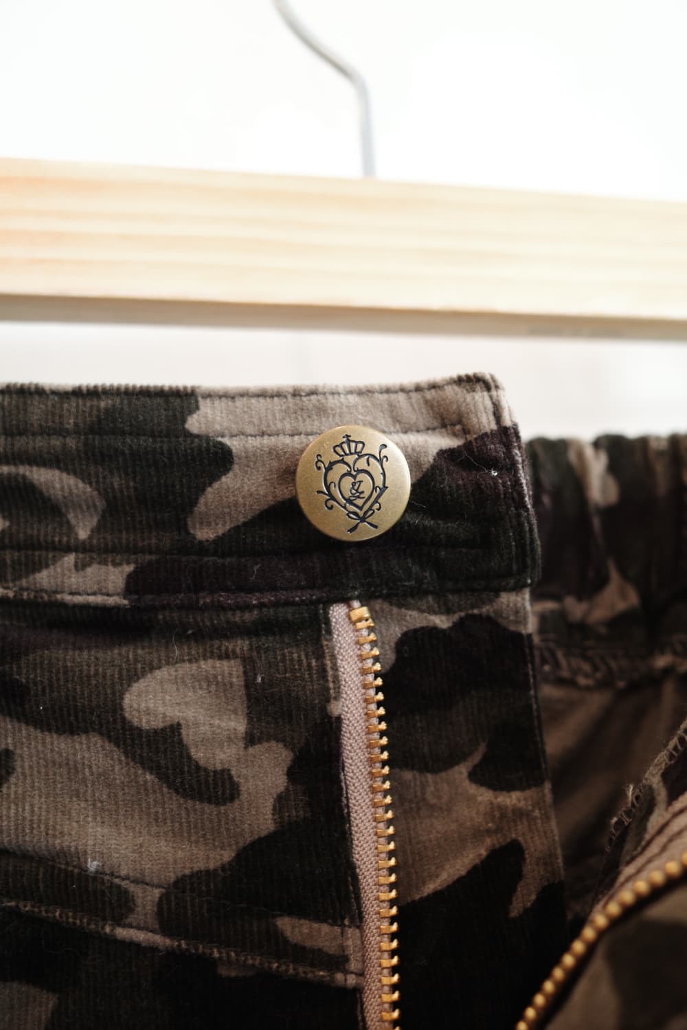 Japan brand 코듀로이 카모플라쥬 스커트 (25~28인치) 상품이미지3