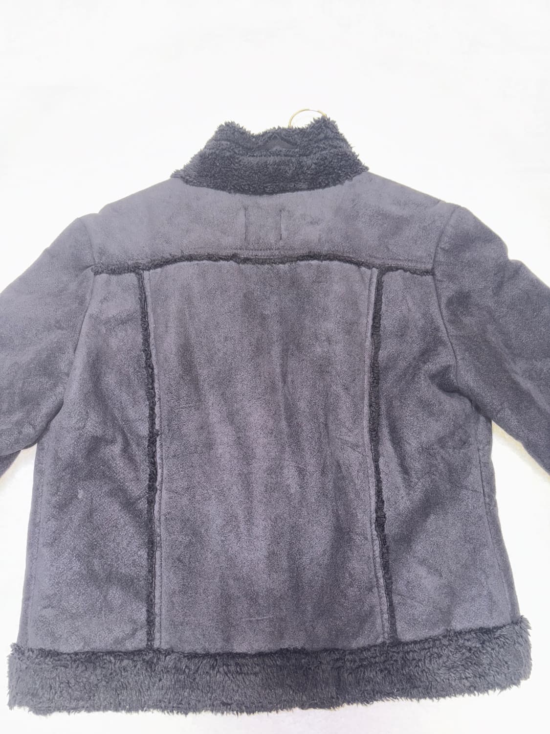 빈티지 퍼 블랙사이드지퍼 집업 퍼자켓 일본 상품이미지5