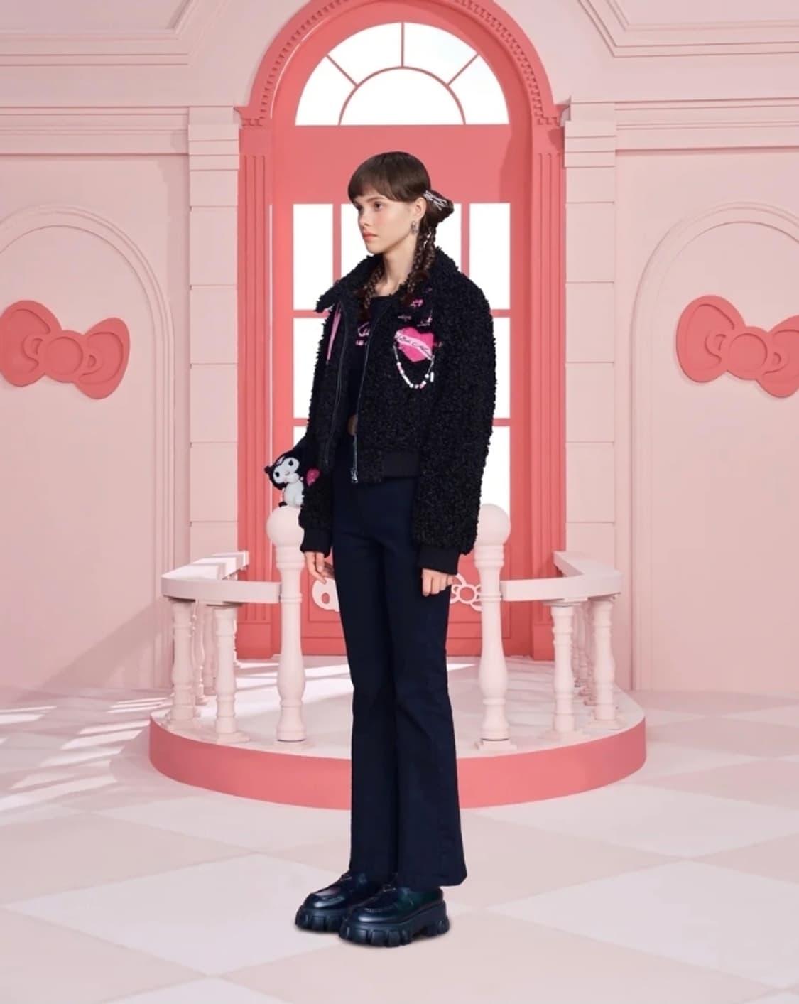 13demarzo 쿠로미 뽀글이자켓 상품이미지4