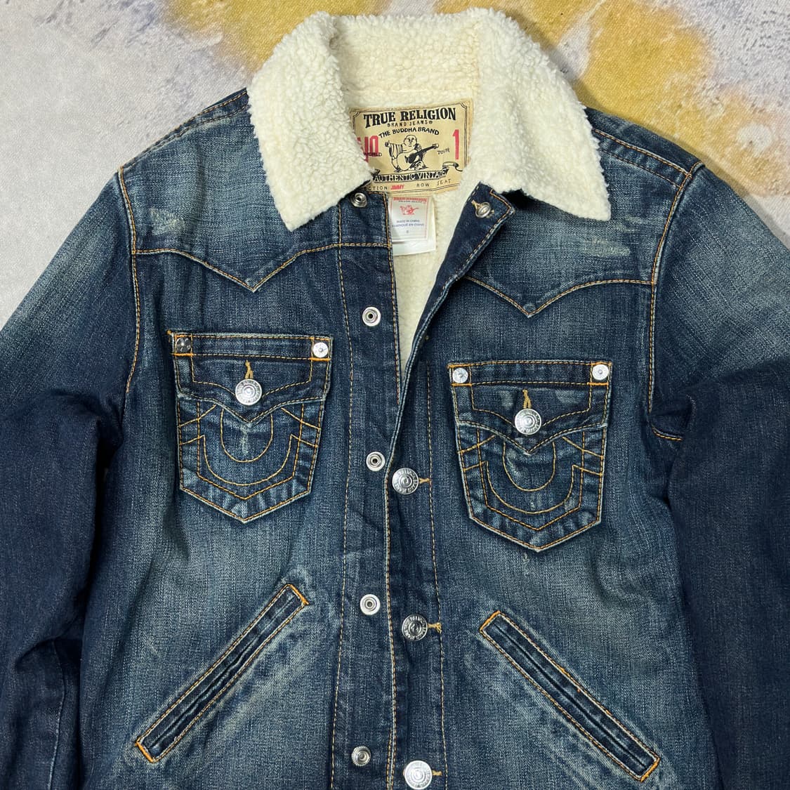 트루릴리젼 양털 데님자켓  상품이미지2