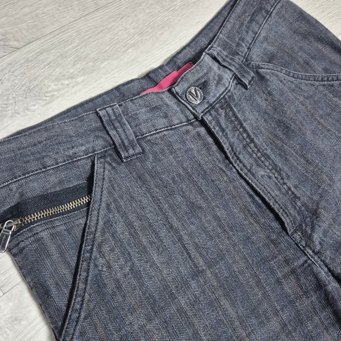 베르사체 컬렉션 스트라이프 팬츠 상품이미지4