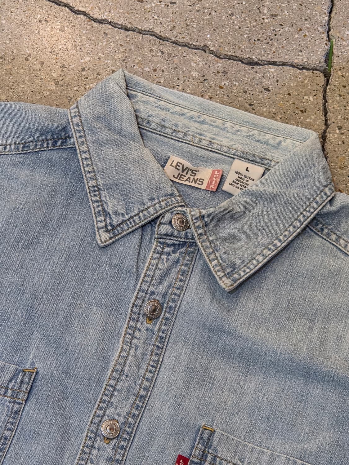 Levis 리바이스 연청긴팔셔츠 상품이미지2