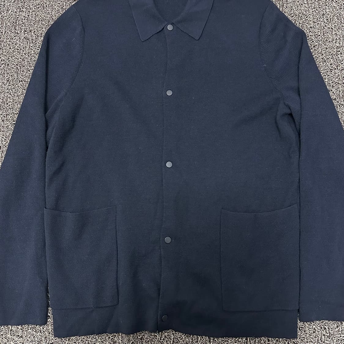 COS 코스 울 니트 가디건 네이비 L 상품이미지5