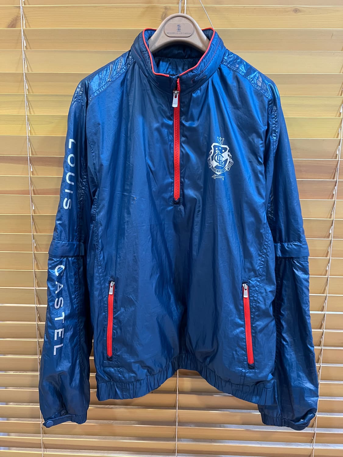 루이까스텔 남성 네이비 아노락바람막이 반집업티셔츠 상품이미지2