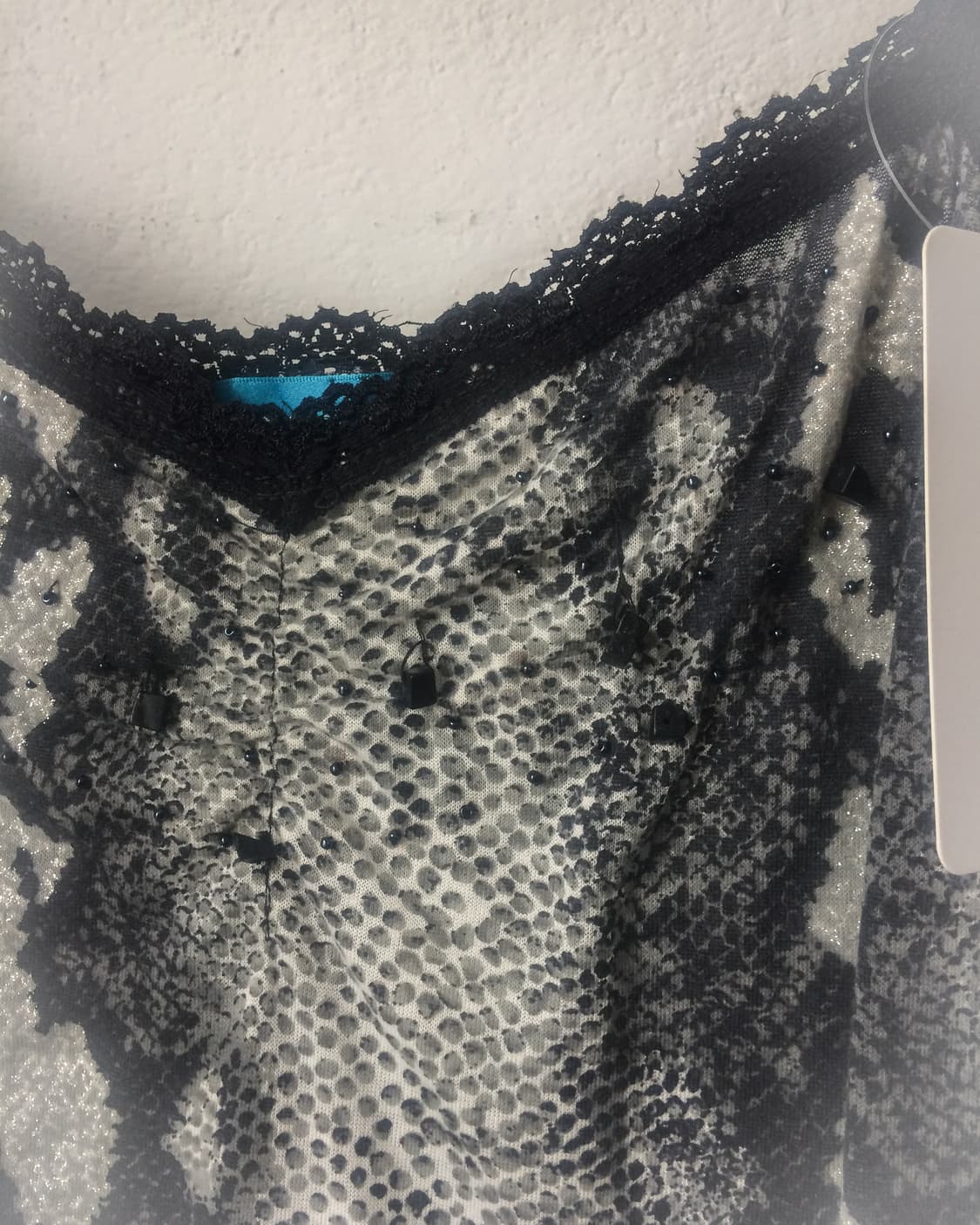 Python pattern lace sleeveless 상품이미지3