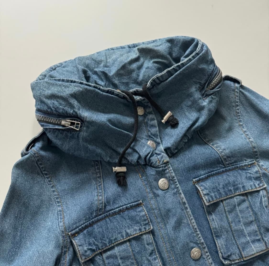 일본 빈티지 히든 포켓 데님 자켓 청자켓 상품이미지8